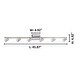 preview thumbnail 3 of 5, Rotello 6-light Matte Nickel and Chrome Track Light