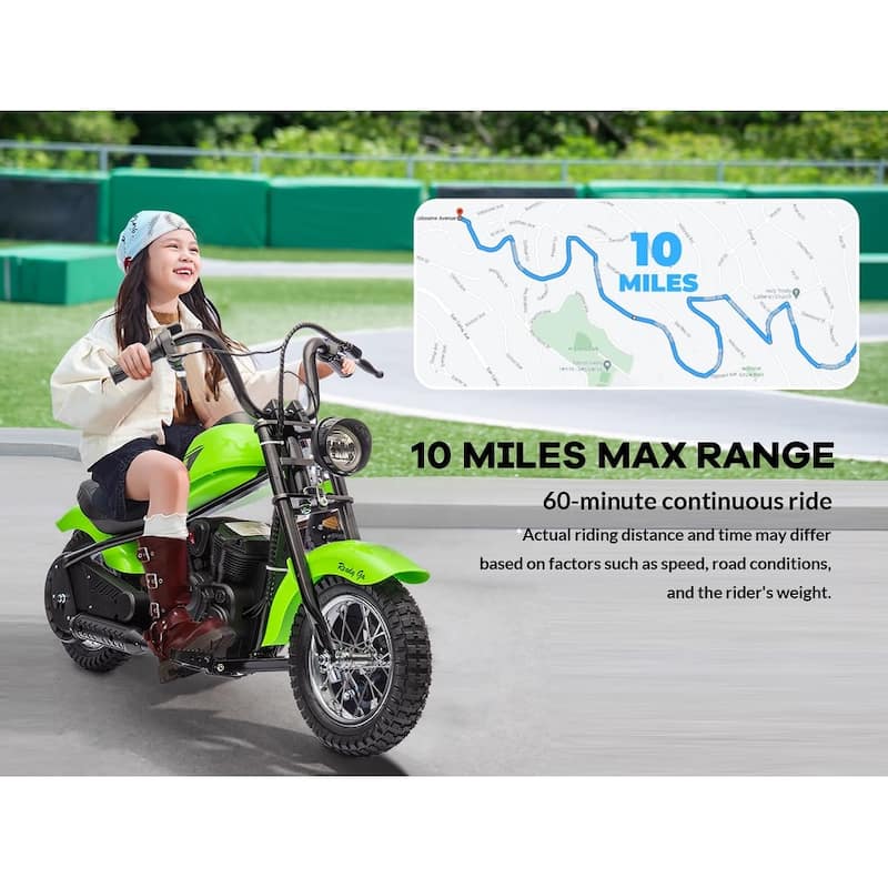 Electric Motorcycle for Kids, with Led Lights