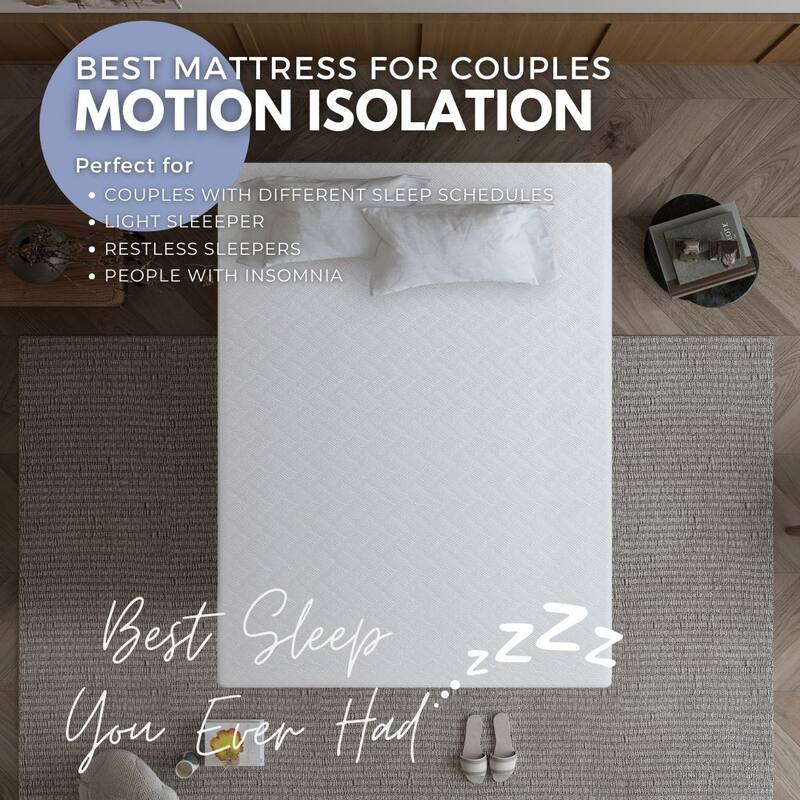 L'Baiet 6" Gel Memory Foam Mattress / Bed in a Box / Medium Firm / Breathable Cooling-Gel Comfort Technology