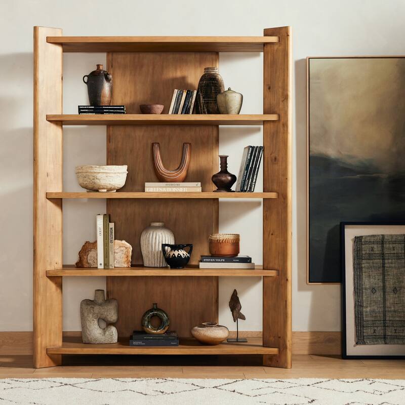 Bailey Bookcase-Smoked Pine