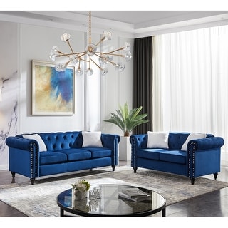 Living Room Sofa Set including 3-seater Sofa and Loveseat 2 Piece - Bed ...