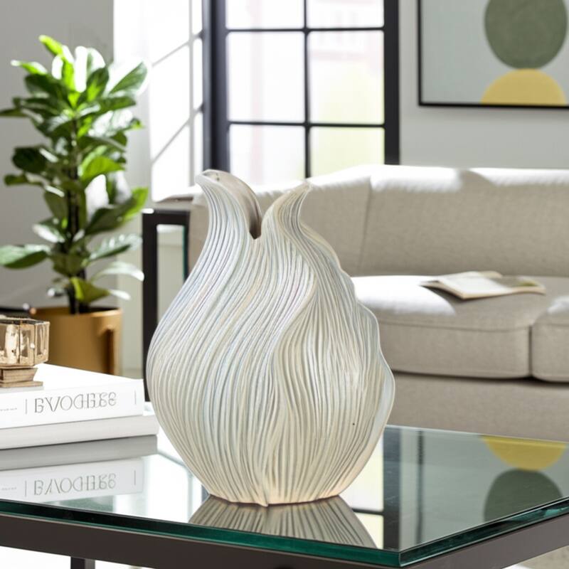 Ceramic Decorative Vase Handcrafted Unique Sculptural Curved Design