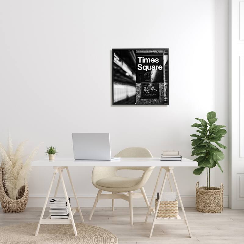 Stupell Time Square Subway New York City Urban Photography Framed Wall Art