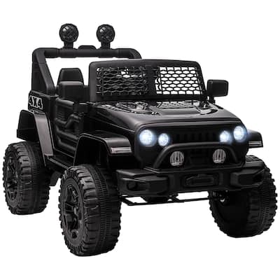 12V Kids Ride-On Truck with Remote Control, LED Lights, Spring Suspension & Adjustable Speed for Boys & Girls Aged 3-6 Years