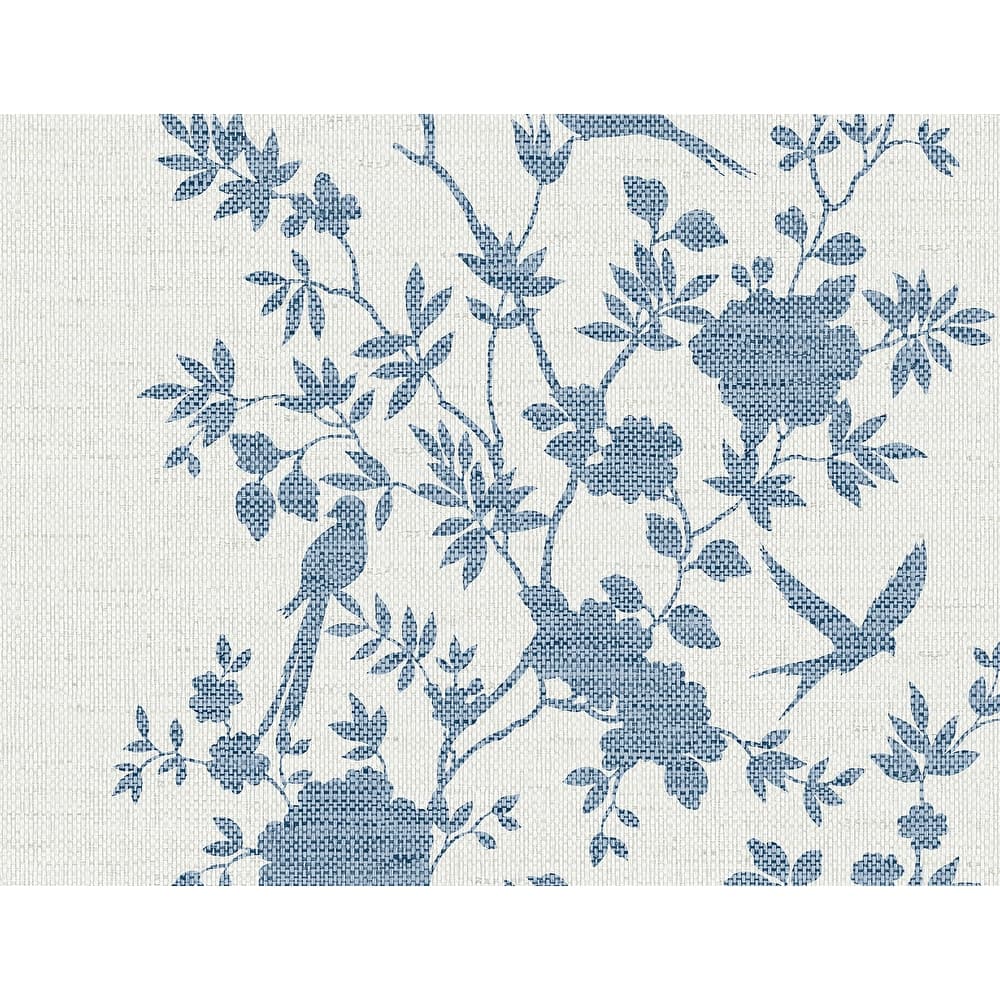 Lillian August Aloha Bird Trail Embossed Vinyl Unpasted Wallpaper