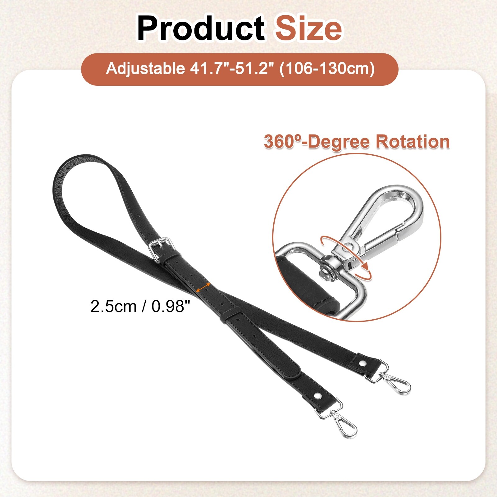 Purse Strap, Adjustable Crossbody Replacement Straps for Women Handbags Shoulder Bag