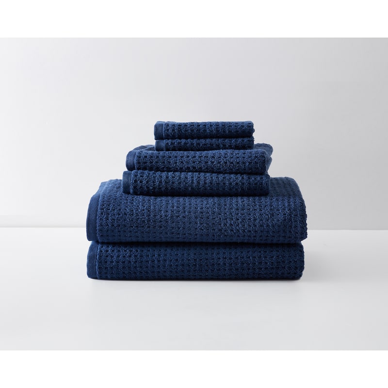 Tommy Bahama Northern Pacific Cotton Terry Towel Collection - 6 Piece Multi - Dark Blue
