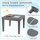 preview thumbnail 8 of 38, Costway 3PCS Kids Table & 2 Chairs Set Outdoor Heavy-Duty All-Weather - See Details