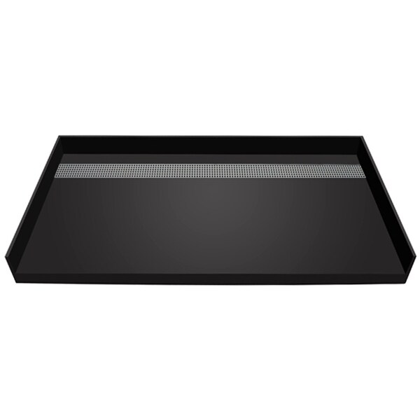 Tile Redi RT4260CBFB-PVC-SQ Redi Trench 60" X 42" Three Wall Alcove Shower Pan Barrier Free and 2" Rear Drain