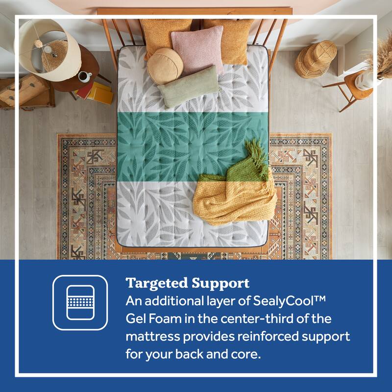 Sealy Posturepedic Spring Cranberry 13-inch Medium Faux Euro Top Mattress Set