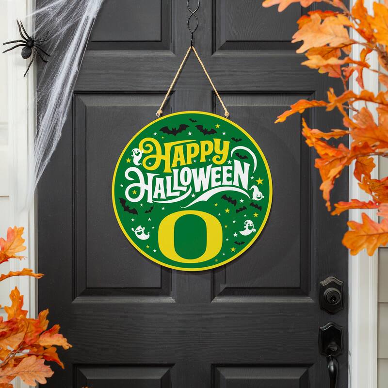 University of Oregon 18" x 18" Halloween Door Décor Wall Sign