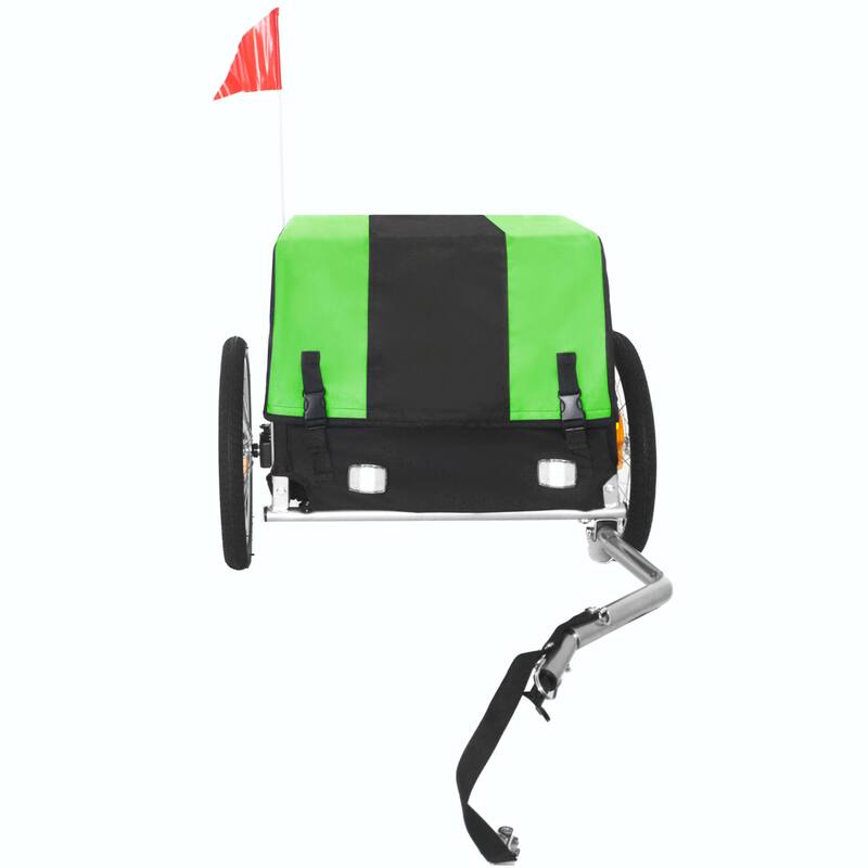 Heavy-Duty Bike Cargo Trailer with Removable Waterproof Cover - 88 lbs Capacity, 16" All-Terrain Wheels
