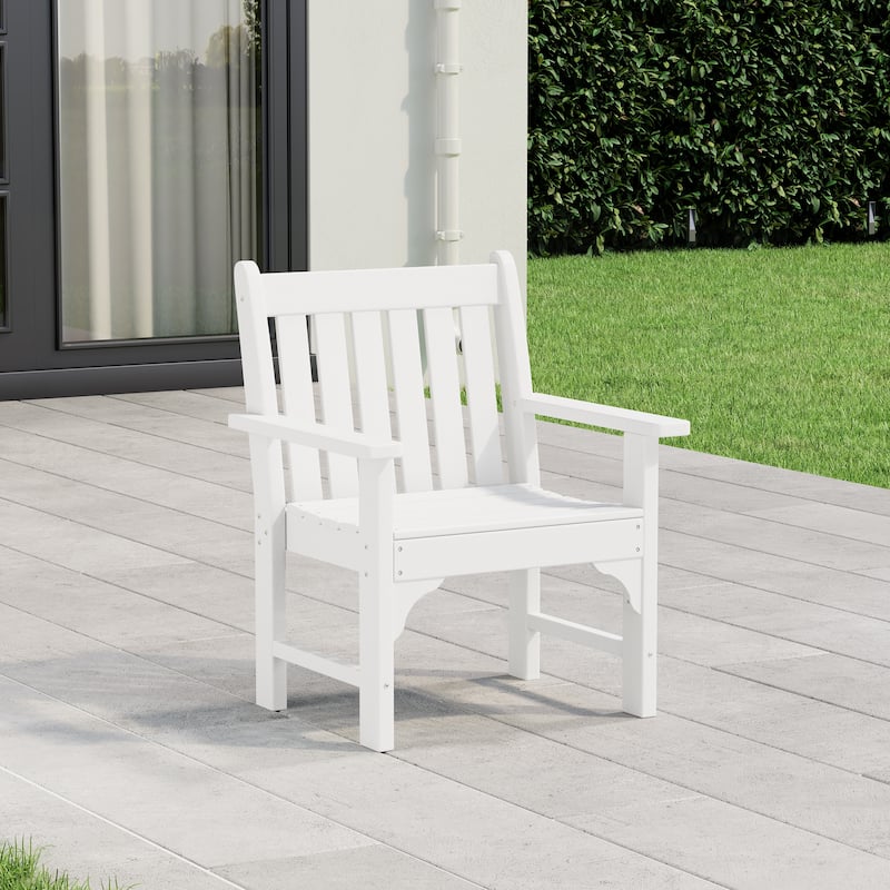 Polytrends Laguna HDPE Outdoor Dining Garden Arm Chair