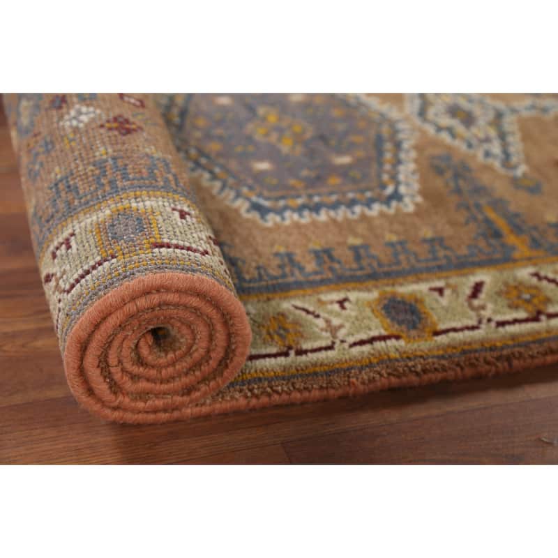 Viss Indian Runner Rug Hand-Knotted Wool Carpet - 2'6"x 8'0"