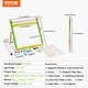preview thumbnail 7 of 5, Tabletop Art Easel for Kids, 3-in-1 Wooden Double-Sided Kid's Art Easel with Magnetic Whiteboard, Chalkboard, Paper Roll