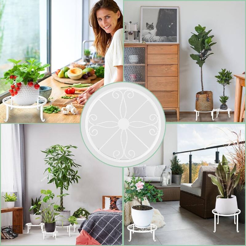 Metal Plant Stand 5 Pack Plant Stands - 11.1 x 11.06 x 7.2 inches