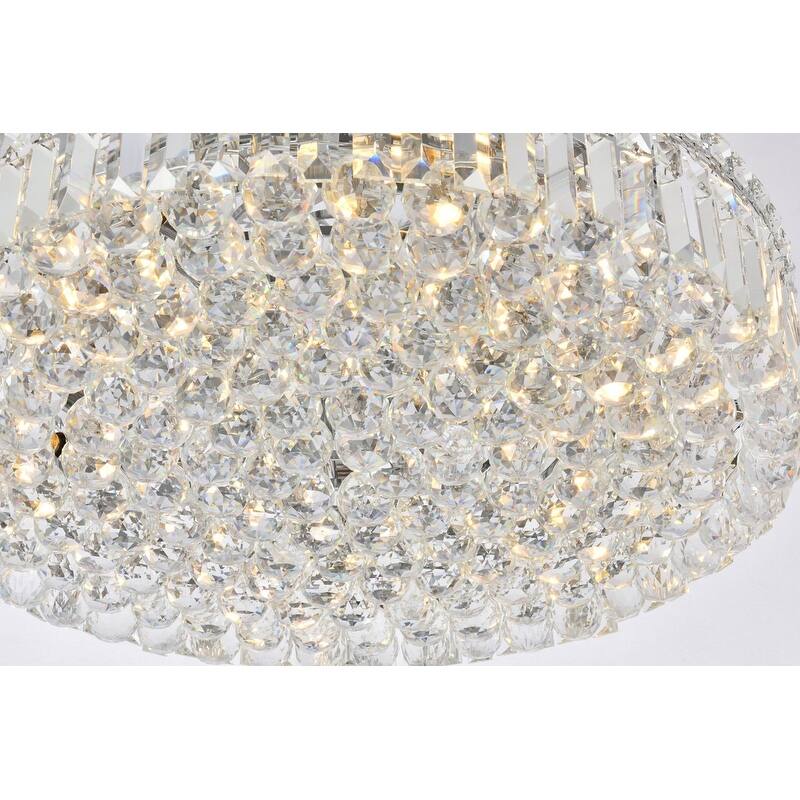 Graham 9-light 24-inch Flush-Mount Chandelier - 24 Inch