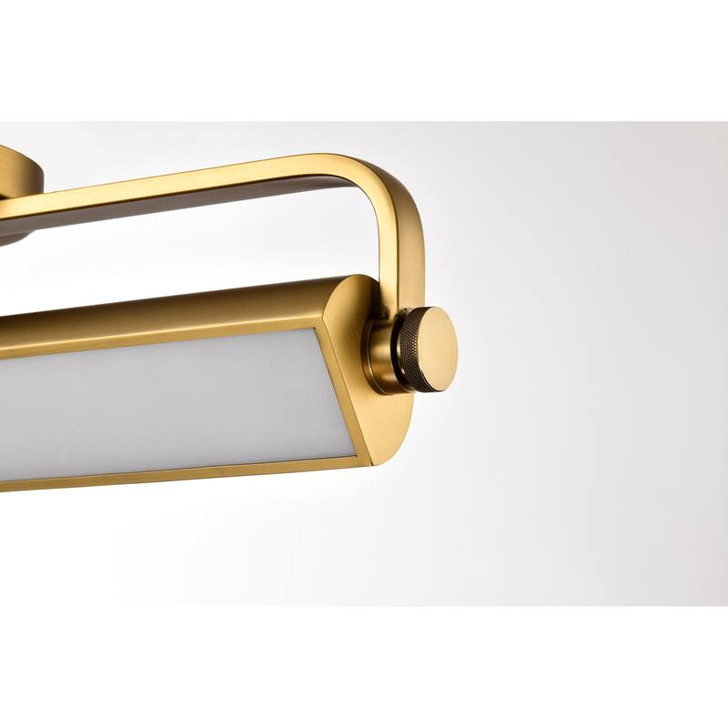 Auden 24 Inch LED Vanity 3 CCT Selectable Vintage Brass Finish Acrylic Lens - Vintage Brass