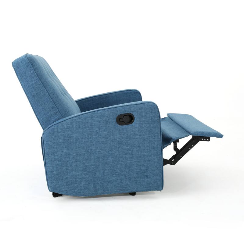 47"Wide Manual Recliner Chair for Adults, Single Reclining Sofa Chair Fabric Upholstered Living Room Chair Modern Club Chair