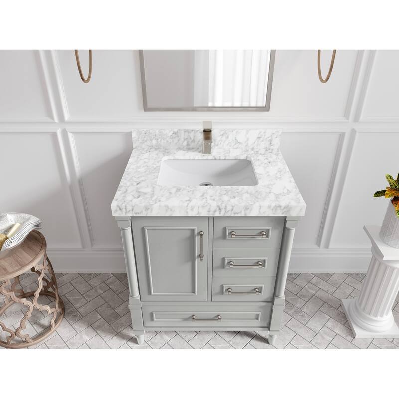 Willow Collections 30 in. W x 22 in. D Aberdeen Single Sink Bathroom Vanity with Countertop
