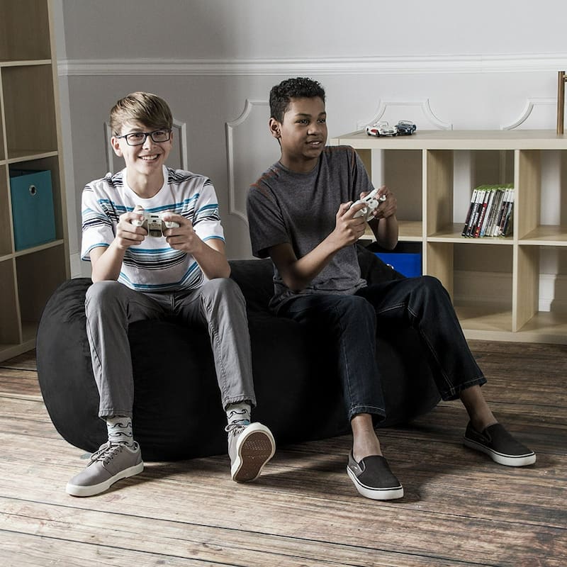 Rectangular Bean Bag Lounger - 4' - Black