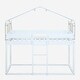 preview thumbnail 25 of 39, Twin Over Twin Bunk Bed Wood Bed with Tent