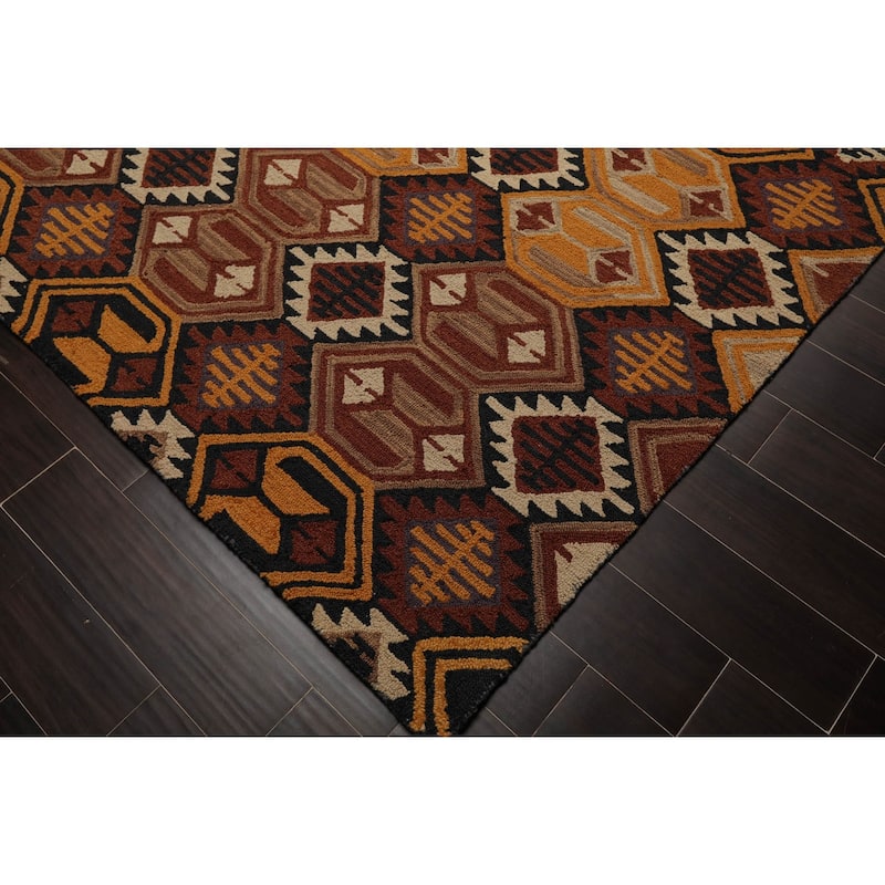 Hand Tufted 100% Wool Southwestern Oriental Area Rug Gold,Color