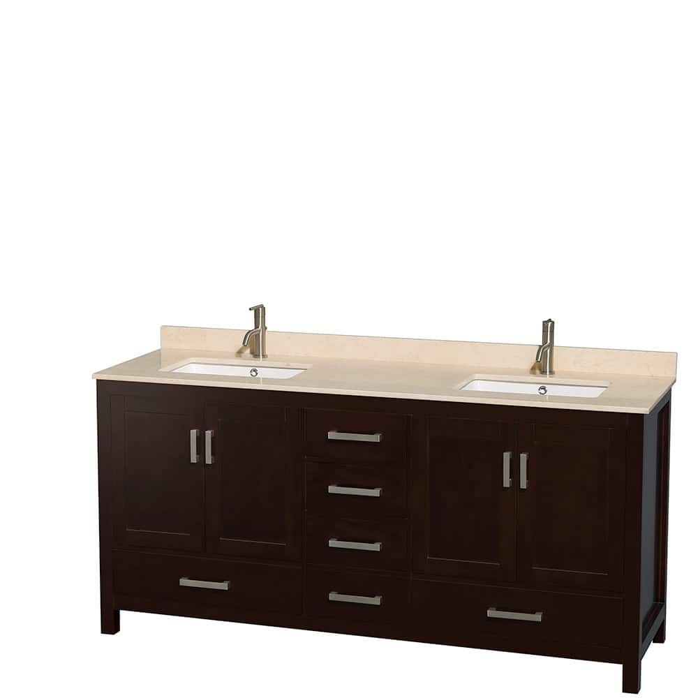 Wyndham Collection WCS141472DUNSMXX Sheffield 72" Free Standing Double