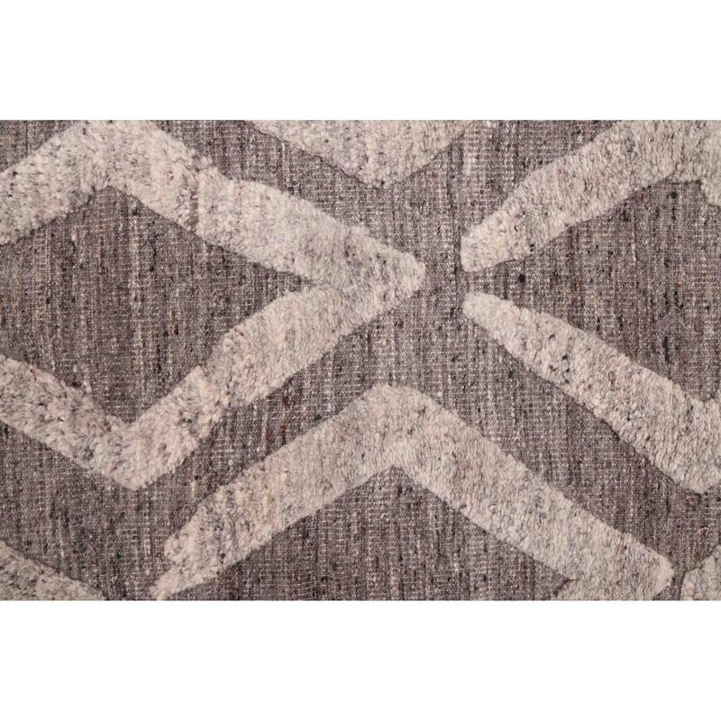 ECARPETGALLERY Hand-knotted Tangier Charcoal Wool Rug - 8'3 x 10'2