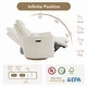 preview thumbnail 8 of 34, Power Swivel Recliner Chair Dual-Motor Nursery Glider with Lumber Pillow