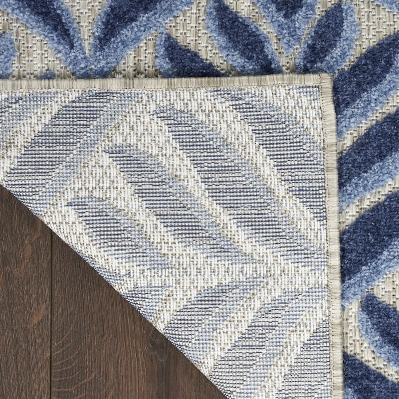 Tafi Lush Floral Weather Resistant Trendy Modern Outdoor Rug - 8' X 11'
