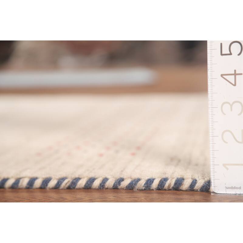 Gabbeh Accent Rug Hand-Knotted Contemporary Wool Carpet - 3'0" x 4'10"