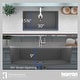 preview thumbnail 38 of 47, Karran Undermount 32.5 in. Large Single Bowl Quartz Workstation Kitchen Sink