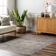 preview thumbnail 1 of 19, Nuloom Xenia Faded Transitional SplashGuard Machine Washable Area Rug 4' x 6' - Taupe - Rectangle