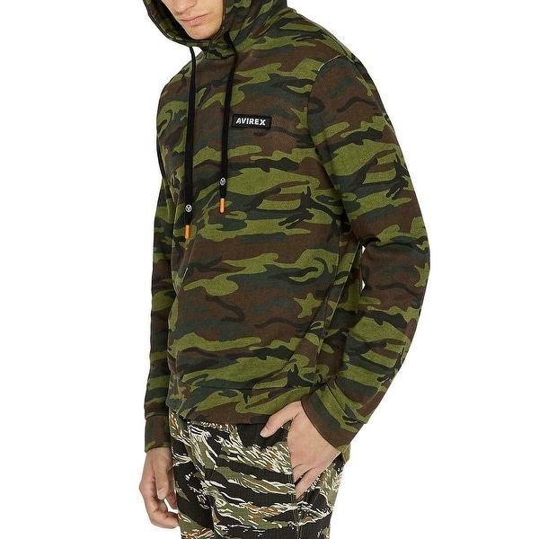 Avirex Men's Sweaters Green Size XL Hooded Drawstring Camouflage. Opens flyout.
