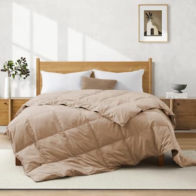 Lightweight Summer Flroal & Solid Printed Goose Feather Down Comforter Duvet Insert