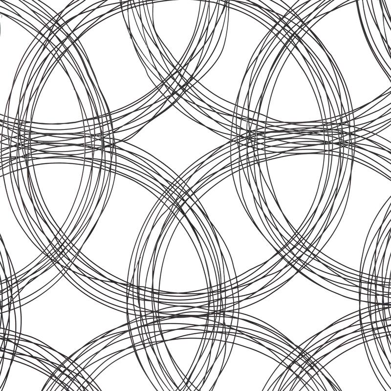 Black Metal Quatrefoil Geometric Home Wall Decor