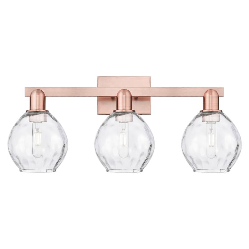 Innovations Lighting Endless Possibilities Arcadia - Waverly - 3 Light 25" Bath Vanity Light - Antique Copper