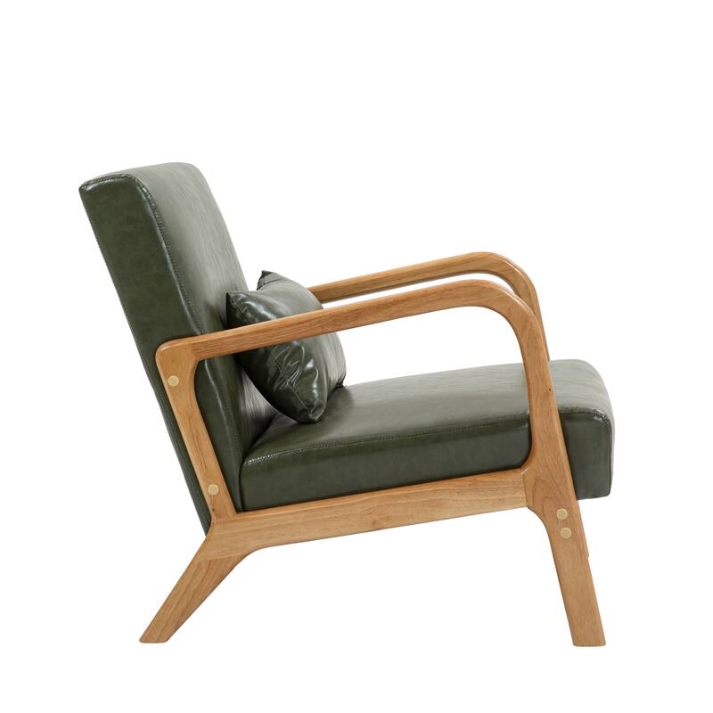 Upholstered Armchair Leisure Chair Accent Chairs Set of 2 with Pillow
