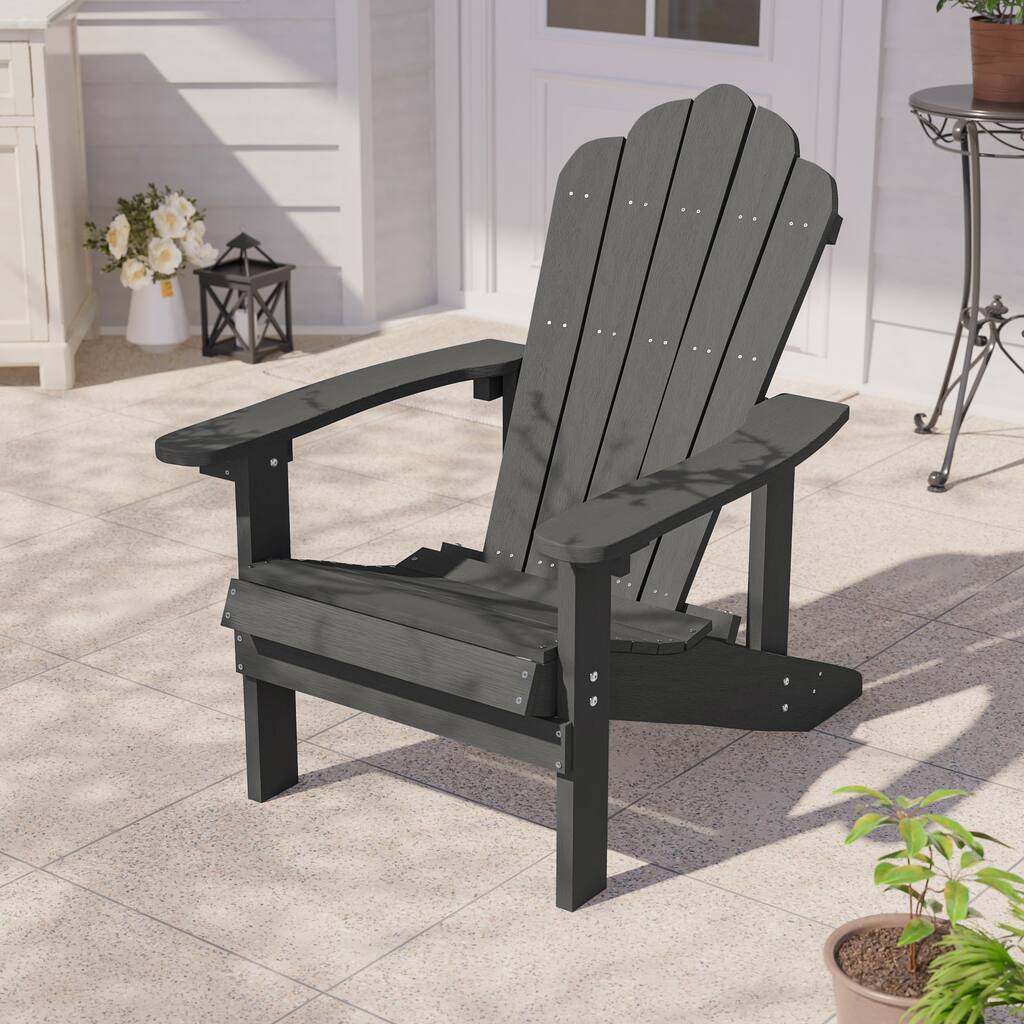 LIVOOSUN Adirondack Patio Chair Fire Pit Chair Weather Resistant