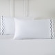preview thumbnail 4 of 4, Luxury Long Staple Cotton Sateen 400 Thread Count Embroidered Standard Pillowcases, Set of 2 Grey
