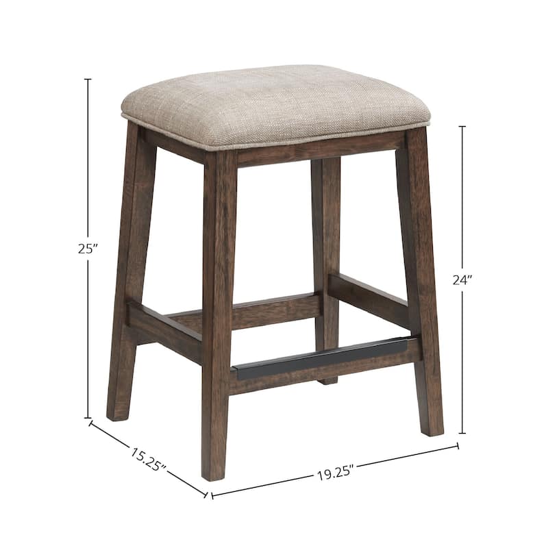 Kauai 24" Backless Counter Stool (Set of 2)