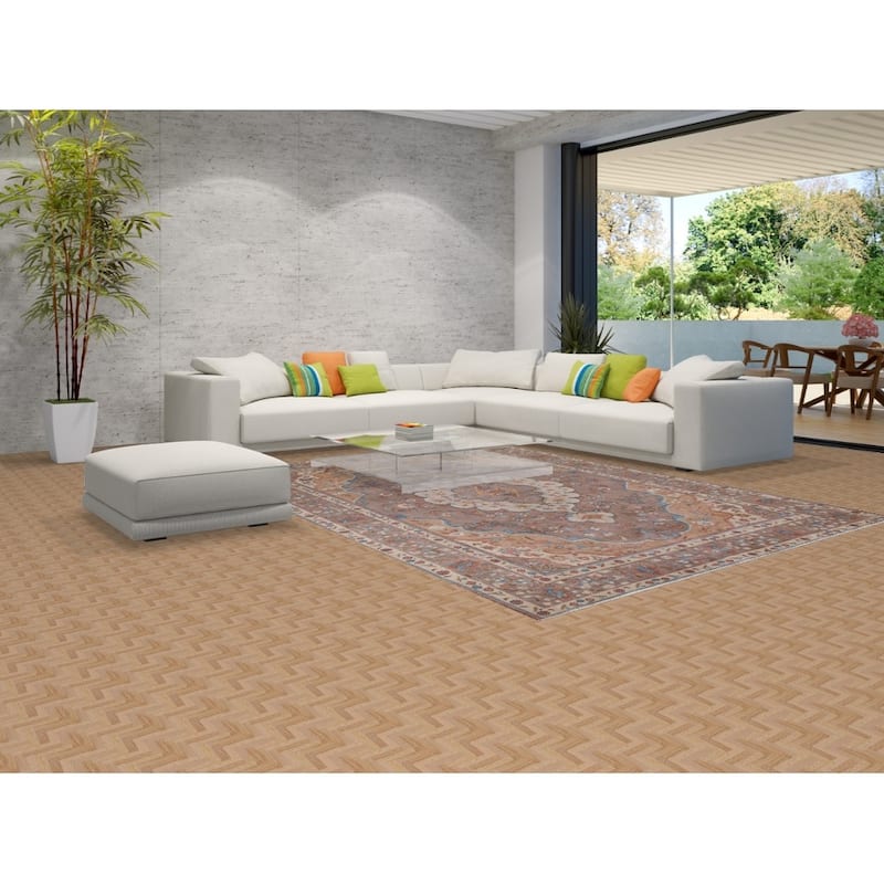 Brown Tabriz Vintage Persian Area Rug Hand-Knotted Wool Carpet - 8'1" x 10'10"