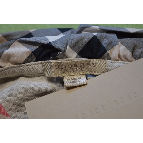 burberry polo shirt womens silver