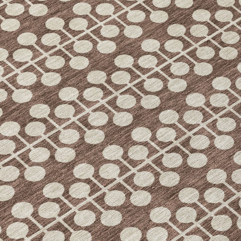 Machine Washable Indoor/ Outdoor Modern Ailey Chantille Rug