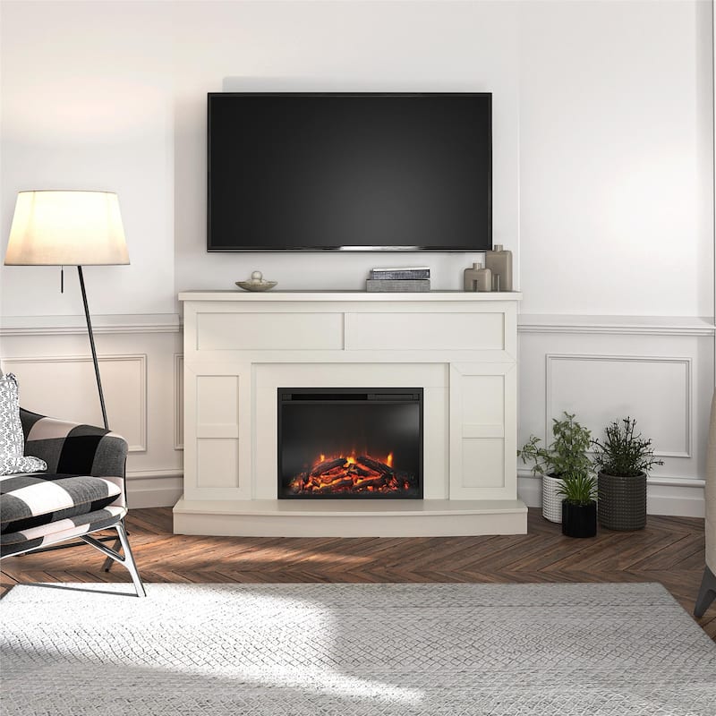 Ameriwood Home Banner Creek Mantel with Fireplace TV Console for TVs up to 60 inches