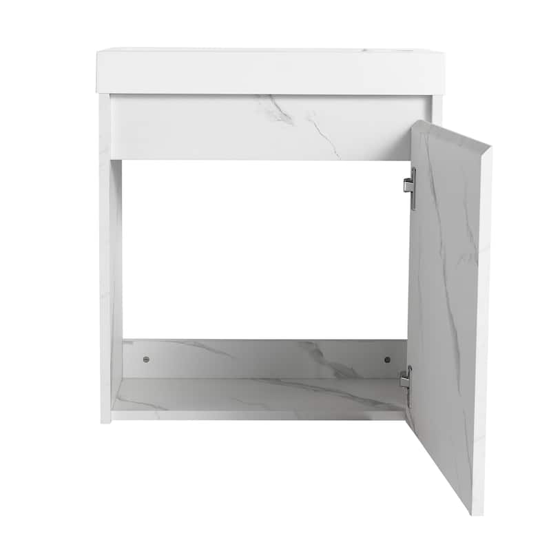 Bathroom Vanity With Sink In 20 Inch, Floating Bathroom Vanity With Soft Close Door
