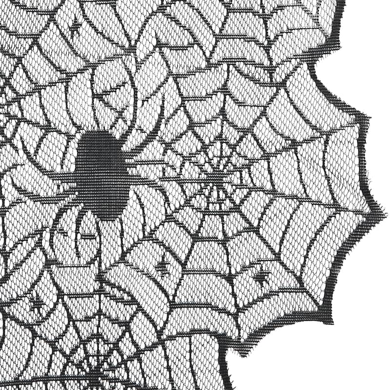 Ghostly Charm Spiderweb Net Table Runner - 18" x 72"
