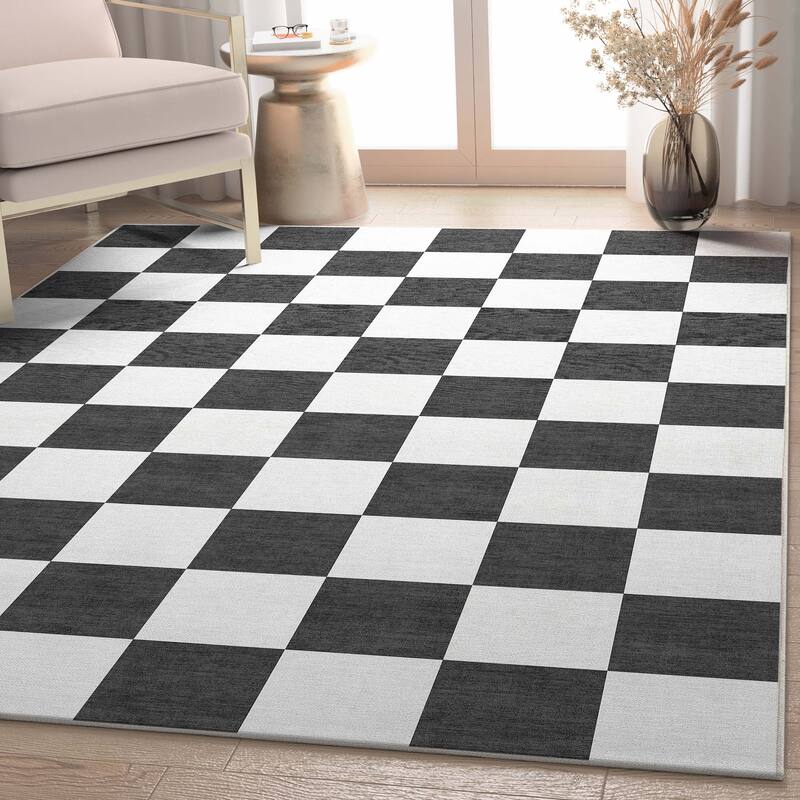 Well Woven Apollo Square Modern Geometric Flat-Weave Area Rug