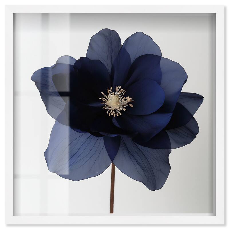 Night Dal I Shadowbox by Art Remedy - White - 24" x 24"